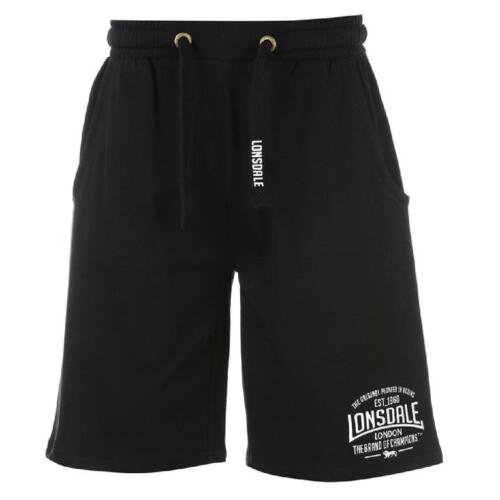 LONSDALE kurzhose bermuda shorts short pantalon noir NEUF Boxing