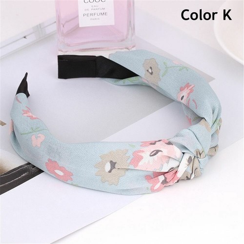 Makeup Knot Hair Hoop Retro Turban Cross Twist Headband Women Floral Headband