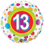 7 pc 13th Happy Birthday Dots Happy Birthday Balloon Bouquet Teenager Teen 13