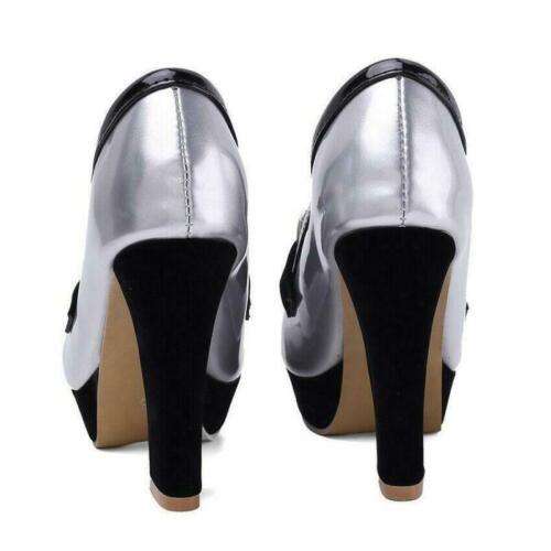 Details about   Women's Dress Pumps Shoes Platform Chunky Heels Pointy Toe Fashion Oversize Chic 