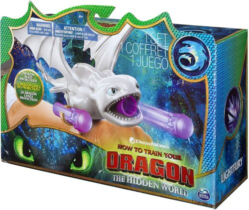 SPIN MASTER DREAMWORKS HOW TO TRAIN YOUR DRAGON WRIST SLINGSHOT WHITE AND BLACK 