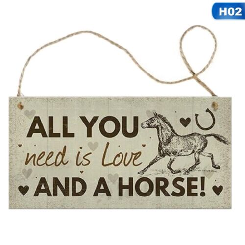 Horse Door Signs and Plaques Horses Make It Better Country Style Accessory Gift Sign for Horse Lovers 