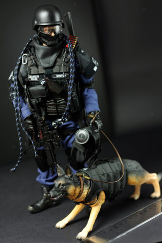 1Pcs 1//6 Scale Action Figure Dogs Toy Figure with Removable Uniform for Toys