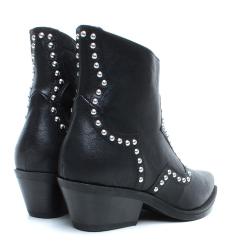 Details about / Women/'s Ankle Boots JANET /& JANET 44200 Ophelia Nero Leather Black