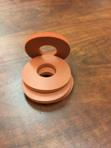Silicone Sponge Washer Spacer 2" OD x 3/4" ID x 3/16" thick