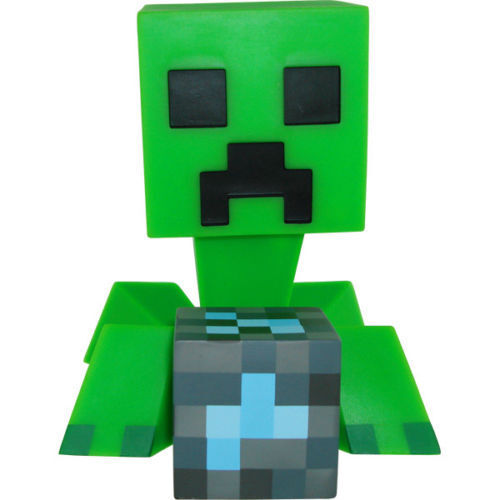 Mojang Minecraft Creeper 6/" Vinyl Figure With Diamond Block Jinx Toy Collection