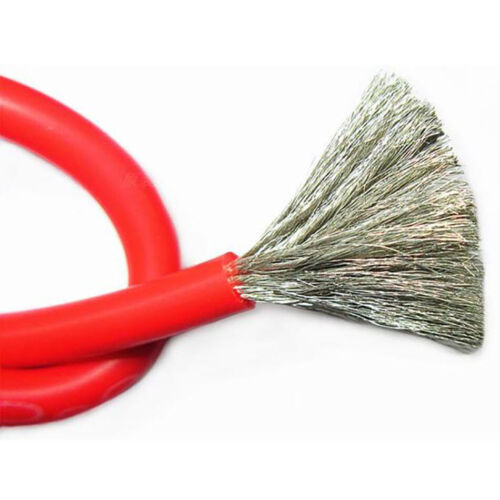 Flexible Silicone Cable Wire 2//4//6//7//8//10-20//22//24//28//30AWG 0.08mm RC Cable Red