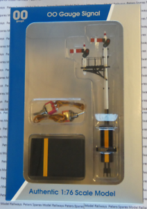 Dapol 4L-001-006 Working Motorised GWR Junction LH 2 Arms Post Signal OO Gauge