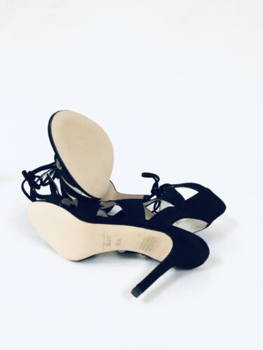 Details about   NIB Bettye Muller Women's Swell Black Suede Gladiator High-Heel Sandals $299 
