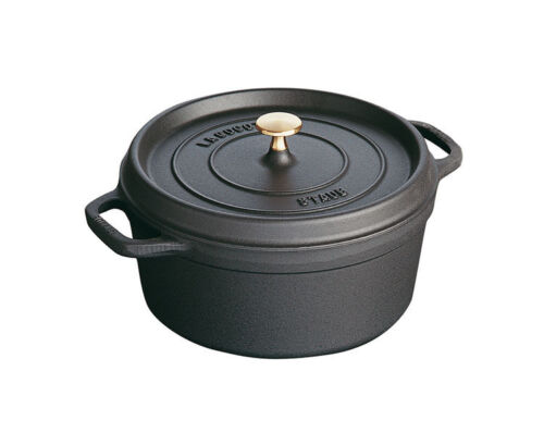 Staub Cocotte Cast Iron Roaster 10 CM Black Pot Cooking Pot Minitopf Casserole