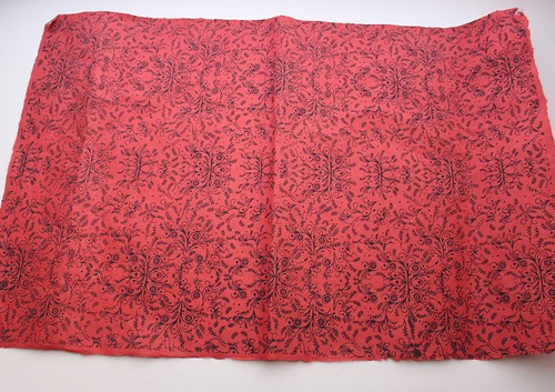 Black Flower /& Leaf Printed Red Handmade Gift Wrapping Lokta Paper Sheets
