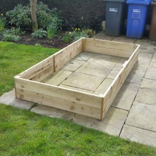 Wooden Raised Bed Planter With FREE Irrigation System - 4ft x 8ft x 12