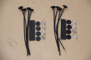2X ELECTRIC FAN MOUNTING KIT COOL RADIATOR TIE STRAPS FOR 7/'/'10/'/' 12/'/' 14/'/' 16/'/'
