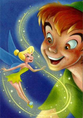 26 CENTS PRESTAMPED USPS POSTCARD PETER PAN AND TINKER BELL 