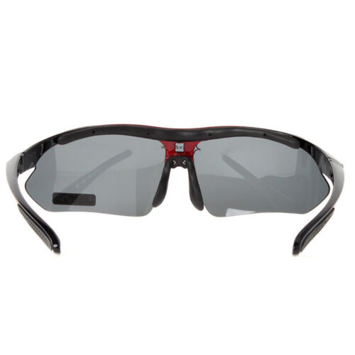 RockBros Polarized Cycling Sunglasses Bike Goggles Hiking Glasses Black Red
