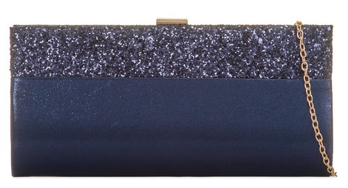 LADIES WOMENS SATIN GLITTER CLASP SHIMMER EVENING PURSE BRIDAL PROM CLUTCHBAG