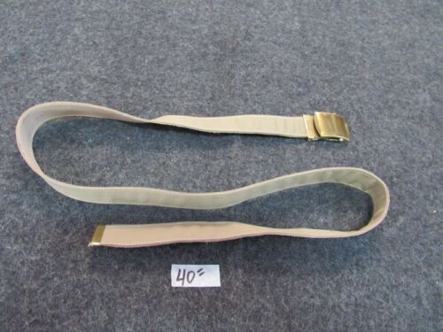 40" WWII US NAVY Khaki Service belt and buckle NOS originals 
