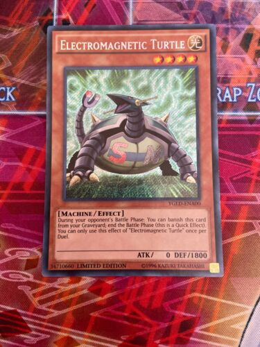 NM Yu-Gi-Oh Secret Rare Electromagnetic Turtle Limited Edition YGLD-ENA00 