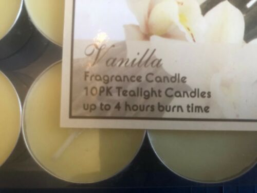 10 X LAVENDER SOFTLY SCENTED TEA CANDLES BURN TIME 4 HOURS TEALIGHT CANDLER 