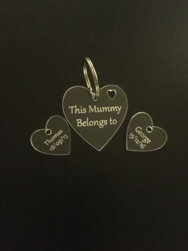 "This Mummy Belongs to" personalised Keyring perfect for Mother's Day Birthdays 