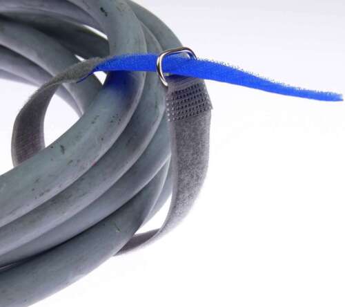 10 serre-câbles Velcro 30 cm x 20 mm JAUNE Velcro Velcro Serre-câbles œillet