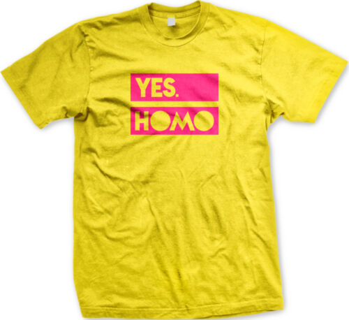 Yes Homo Gay Lesbian LGBT Love Sexual Orientation Internet Equal Men/'s T-Shirt