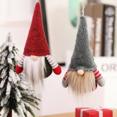 2019 Christmas Faceless Gnome Santa Xmas Tree Hanging Ornament Doll Decoration