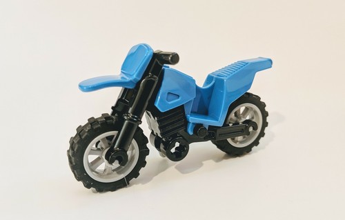 LEGO ® OFFICIAL 1x Blue dirt bike motorcycle with grey wheels NEW 50860c02