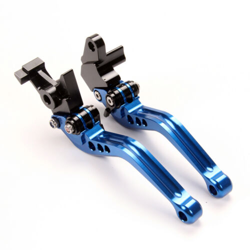 Short Anodized Brake Clutch Levers For Yamaha MT125 //black//blue 2014-2015