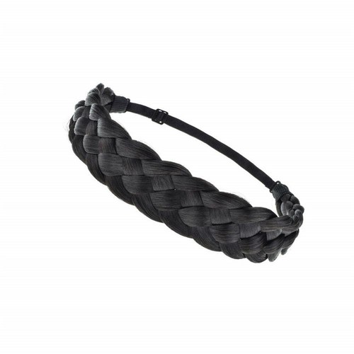 Ladies Braided Synthetic Plait Plaited Elastic Hair Band Headband