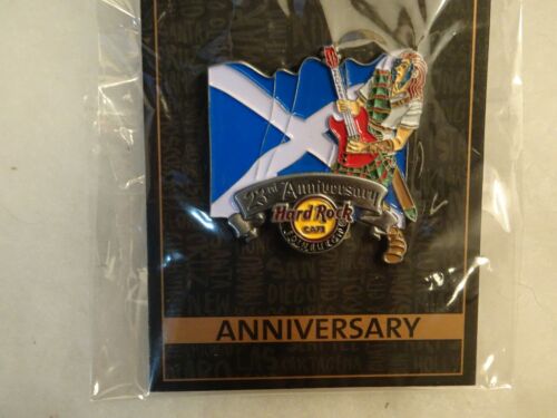 Hard Rock Cafe pin Edinburgh 23rd anniversary Scottish Flag William Wallace 2021 