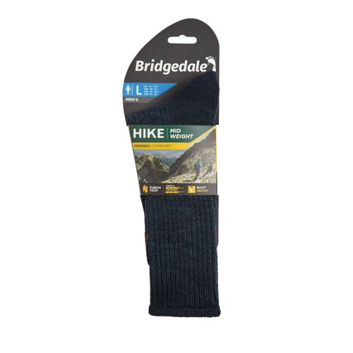 Bridgedale Homme Randonnée Poids Boot Merino Confort Bleu Marine Chaussettes Outdoors