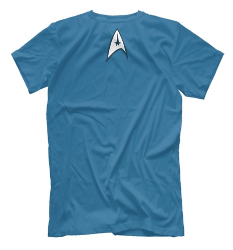 Spock t-shirt Legendary character of Star Trek blue tee Mr