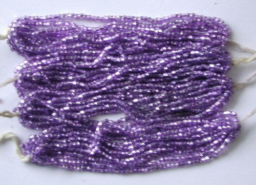 Antique Grape Purple Silver Lined Glass Seed Beads Mini Hanks RARE COLOR HUE!