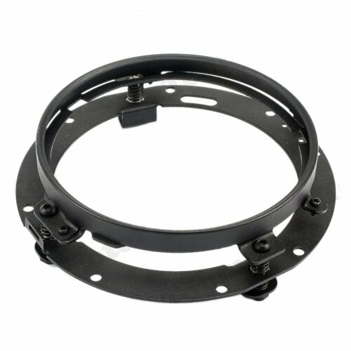 2pcs Black 7/" LED Headlight Round Mounting Bracket Rings For Jeep Wrangler JK TJ
