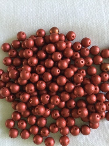 Free Tutorials RounDuo 5mm Twin Hole Beads 4 grams Lava Red Approx 25