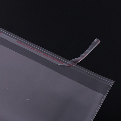 OPP Clear Cellophane Cello Bags Card Display Self Adhesive Peel And Seal Plastic