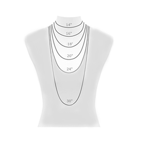 10K Solid or Blanc ID Bracelet chaîne Collier 16/" 18/" 24/" 1 mm 20/"