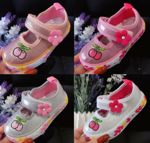 GLITTER Girls canvas shoes trainers sneakers size 3.5-8UK 20-25EU BABY SPARKLY 