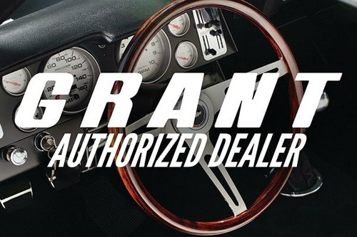 3-Spoke Classic Series Black Foam Steering Wheel w Chrome Perforated Spokes