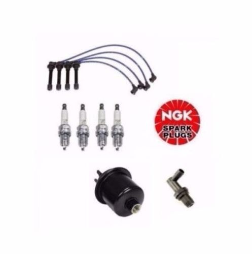 Tune Up Kit Fuel Filter NGK Wires /& Plugs PCV Valve Honda CRV 1999 to 2001