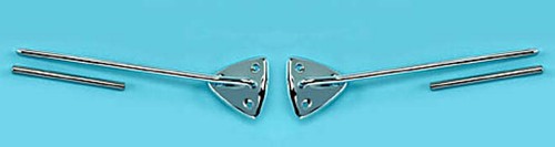 1965-1966 Ford Mustang Sun Visor Brackets Both Left /& Right Side W// Tips New