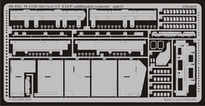 EDUARD 36026 Additional Armour for AFV Club Kit M1130CV TACP Stryker in 1:35