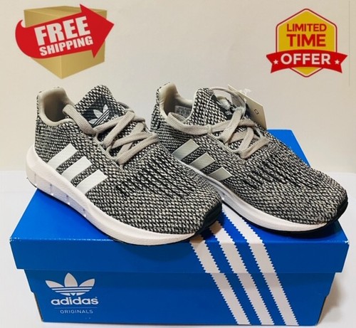 NEW TODDLER ADIDAS ORIGINALS SWIFT RUN I GREY WHITE COLOR EF1937