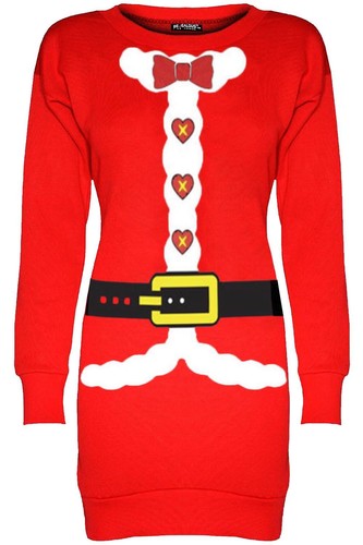 ladies elf jumper dress