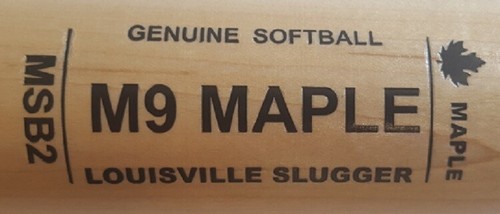 LOUISVILLE SLUGGER wtlwbsb 2 Maina 34 34/" MSB2 M9 Maple wood Softball Bat ASA