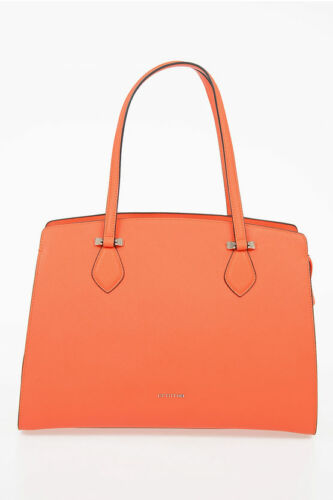 Details about   CROMIA women Handbags Leather PERLA Bag Orange 