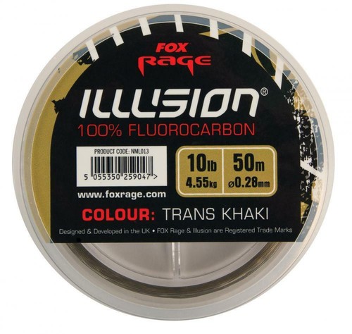 50m Spools 8lb OR 10lb Details about / Fox Rage Illusion Fluorocarbon