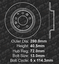 OE Replacement 2010 2011 Mazda 6 Non Mazdaspeed Rotors Ceramic Pads R