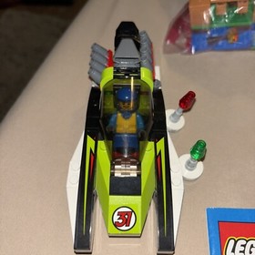 LEGO City Race Boat (60114) with instructions and minifig + extra lifejacket